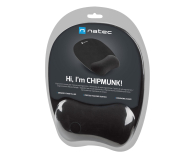 Natec PODKŁADKA POD MYSZ CHIPMUNK CZARNA 230X200MM MEMORY FOAM - 1470197 - zdjęcie 3